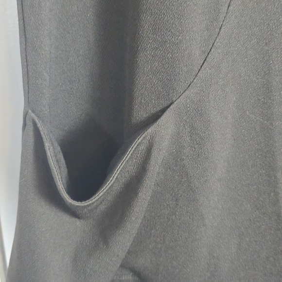 Simonton Says 1X Black Knit Jacket Leopard Trim Open Front Statement Collar - Picture 10 of 15